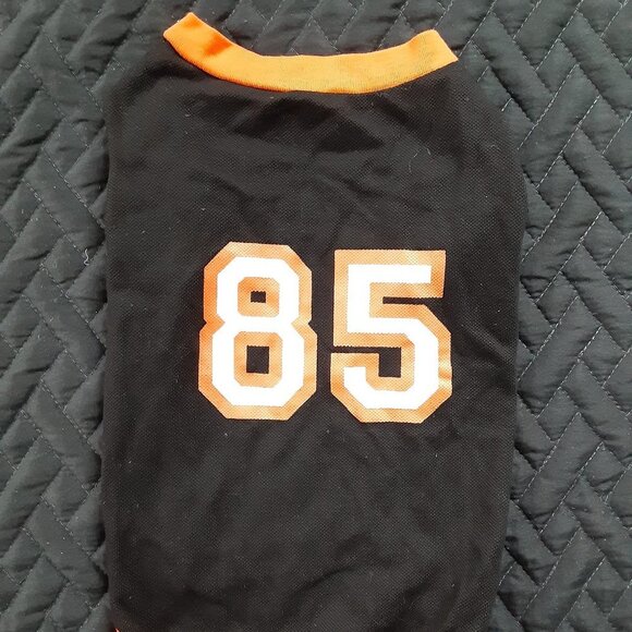 Other - Dog Jersey Shirt Black and Orange Size Large New